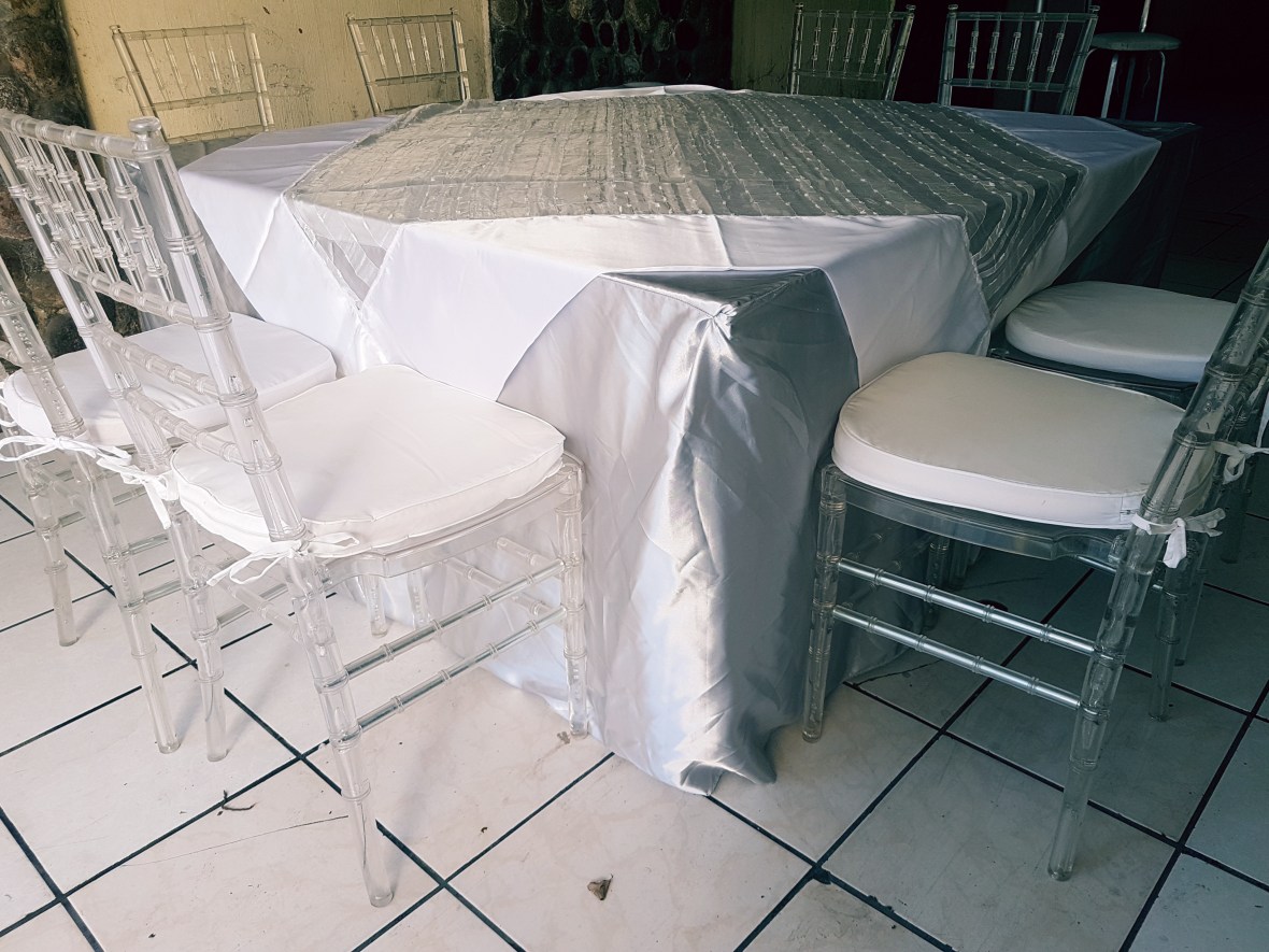 silla tiffany cristal, servifiestas los pinos