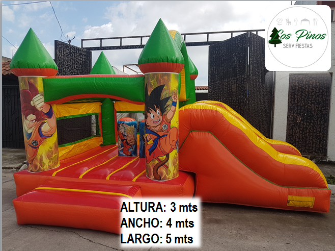 brincolin dragon ball medidas