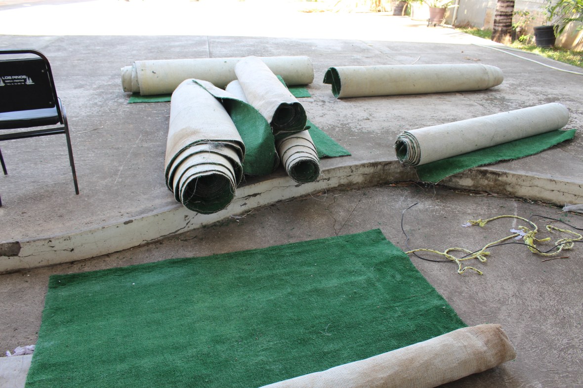 alfombra pasto sintético